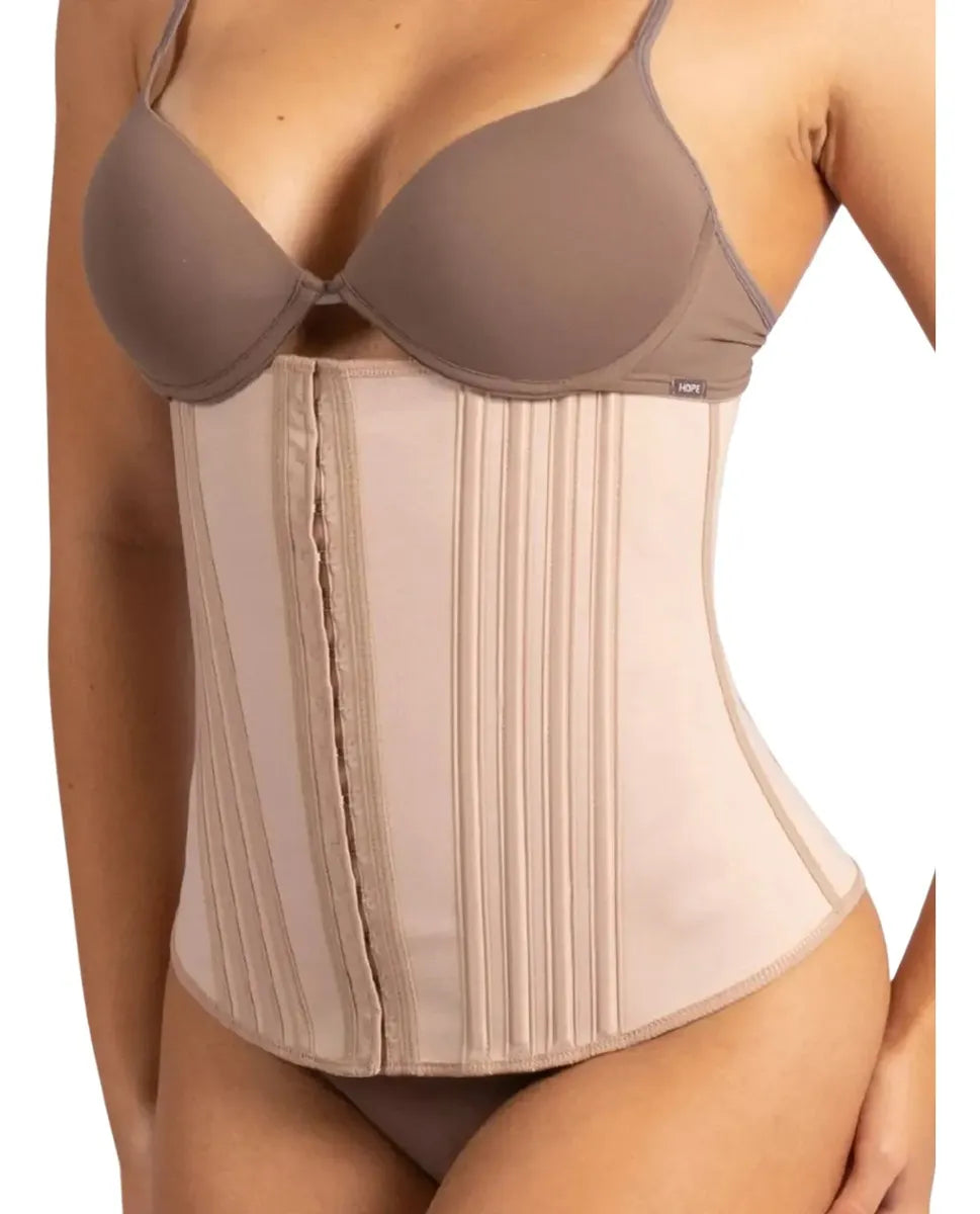 Cinta Modeladora Feminina 16 Barbatanas Compressão Cintura