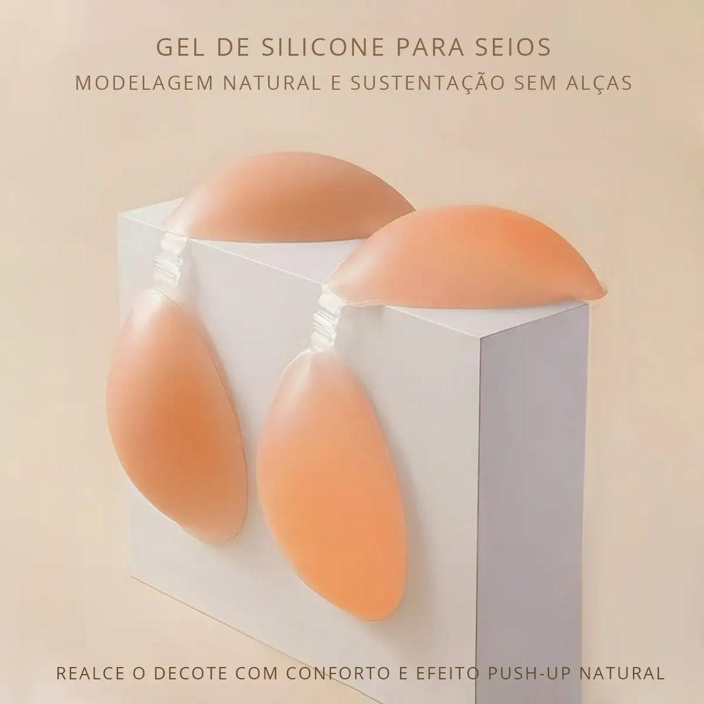 Sutiã Invisível Silicone Aumenta Seios Peitos Push Up Sutian