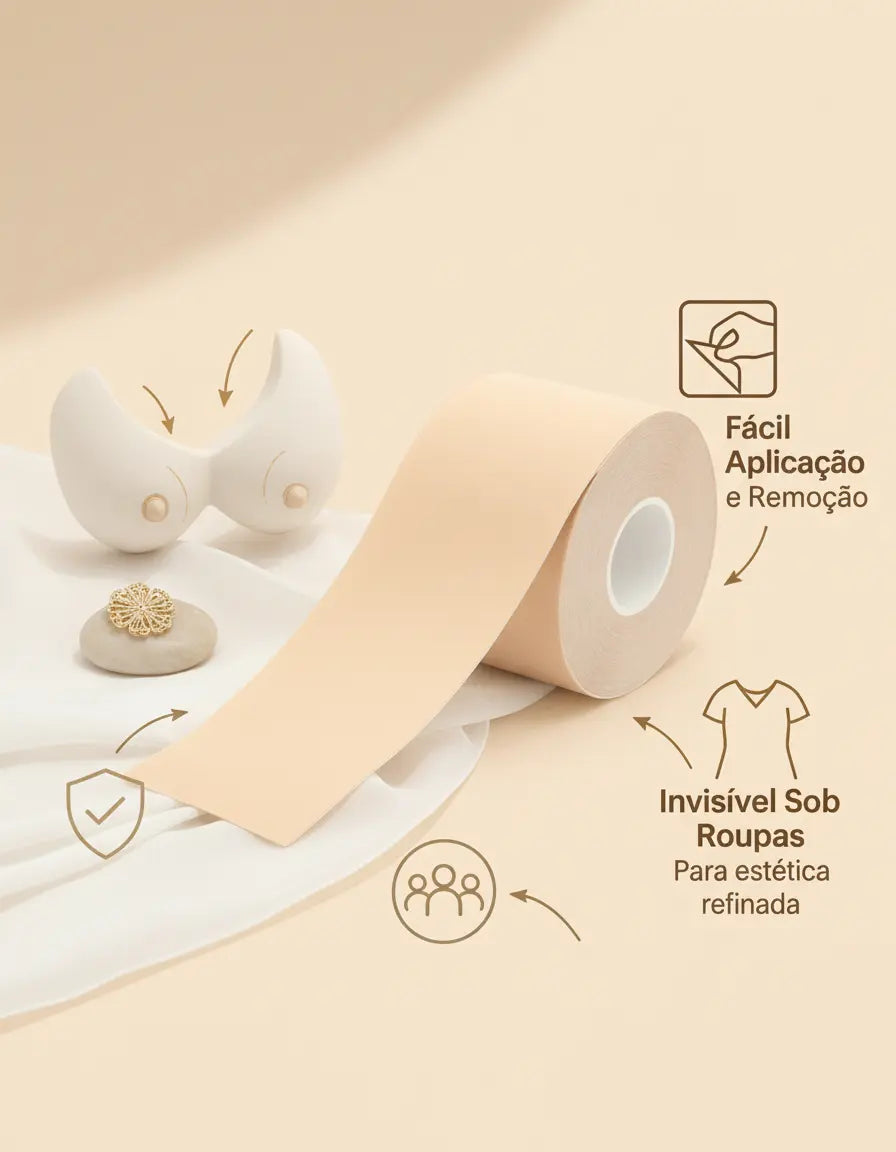 Sutiã Adesivo Levanta Peito Seio Fita Boob Up Invisível Pele