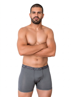 kit com 3 cueca Boxer Poliamida Cores variadas