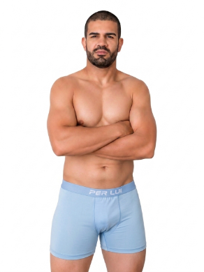 kit com 3 cueca Boxer Poliamida Cores variadas
