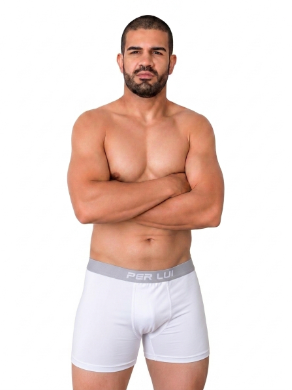 kit com 3 cueca Boxer Poliamida Cores variadas