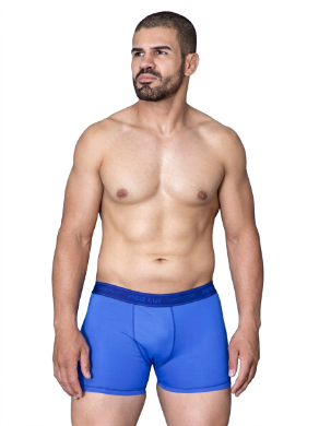 kit com 3 cueca Boxer Poliamida Cores variadas